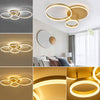 Modern Lamp 3/5 Ring LED Ceiling Light Chandelier Lights Living Room Dining Room