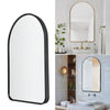 60/70cm Black/Gold Wall Mirror Alum Frame Home Bathroom Glass Mount Vanity Arch