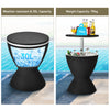 30L Ice Bucket Table Outdoor Patio Ice Beer Drinks Storage Holder Adjustable