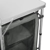 Aluminium Camping Table Folding Storage Kitchen Unit Outdoor Cook Station w/Bag