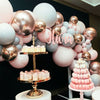 167 Balloon Arch Kit Garland Birthday Wedding Baby Shower Party (Pink/Silver)