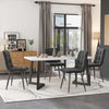 Modern Dining Table and 4 Chairs Set with Metal legs Dining Room Kitchen NS