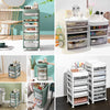 3/4/5/6 Rolling Drawers Storage Unit Jewellery School Study Table Top Under Desk