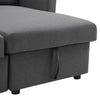 3 Seater Sofa Bed Corner Fabric Sleeper Sofas with Storage & Reversible Chaise