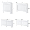Modern Radiator Cover Cabinet MDF Vertical Slat Shelve Home Furniture White