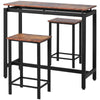 Bar Height Dining Table Set Bar Tables W/ 2 Stools Kitchen Counter W/ Bar Chairs