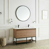 60cm Large Round Wall Mirror Industrial Metal Frame Make-up Home Bathroom Gift