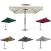 SQUARE GARDEN CANTILEVER PARASOL WITH CRANK FOR PATIO SUN SHADE HANGING UMBRELLA