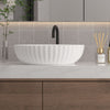 Gloss White Bathroom Vanity Wash Basin Sink Countertop 480x320x130 Ceramic Waste
