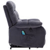 Electric Power Lift Riser Recliner Chair Sofa W/ Massage and Heat Armchair Grey