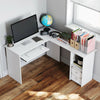 Corner Computer Desk L-shaped Home Office Table Workstation Study Furniture