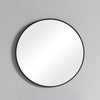 LARGE 50CM Round Wall Mounted Bathroom Mirror Makeup Dressing Mirror Black Frame