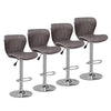 1/2/4/6x Bar Stools Gas Lift Swivel Faux Leather Kitchen Breakfast Counter Salon