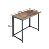 Rustic Wood Computer Table Folding Desk Workstation Workbench Study Gaming Stand