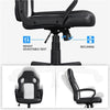 Home Office Desk Chair Gaming Chair High Back Swivel Chair for Work Task White