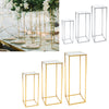 Metal Flower Rack Wedding Party Art Geometric Column Vases Stand Top Props Decor