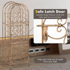 45 Bottle Wrought Wine Rack Jail Freestanding Wine Rack Antique Wine Bottle Hold
