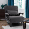 Upholstered Recliner Sofa Chair Bed Fabric Armchair Single Sleeper Click Clack