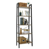5 Tier Ladder Shelf Bookcase Storage Rack Metal Frame Display Plant Stand Home