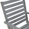 Outdoor Dining Chairs 6 pcs Grey Solid Acacia Wood I5Q7