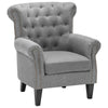 CHESTERFIELD CLASSIC BUTTONED WING BACK FIRESIDE ARMCHAIR SOFA QUEEN ANNE CHAIR