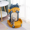 Vertical Scratching Board Cartoon Cat Eating Fish Grinding Claw Scrtacher Mat