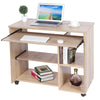 Mobile PC Table Computer Laptop Desk Study Workstation With Keyboard Tray Shelf