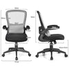Adjustable Mesh Office Chair Reclining Swivel Executive Chair W/ Lumbar Support