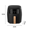 Digital Air Fryer 8L Air Oven LowFat Healthy Cooker 2400W Oil Free Rotisserie UK