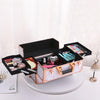 Luxury Travel Trolley Case Makeup Cosmetic Vanity Beauty Salon Nail Storage Box