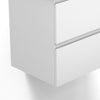 600mm White Bathroom Vanity Unit with Basin Sink Storage Wall Hung Cabinet Flat