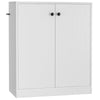 2-Door Storage Cabinet Buffet Cabinet w/ 3 Shelves Sideboard Kitchen Hallway