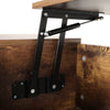 Vintage Split Lift Top Wooden Coffee Table with Storage Open Shelves Living Room