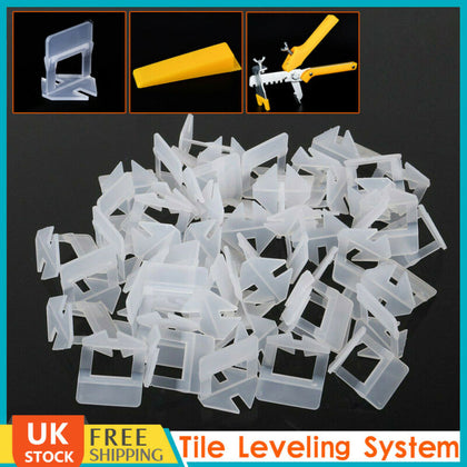 100Pcs Tile Leveling Spacer System Tool Clips & Wedges Flooring Lippage Plier