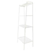 White Ladder Shelf 4Tier Storage Shelving Unit Standing Plant Display Metal Rack