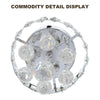 Modern Chrome LED Crystal Ceiling Light Fitting Pendant Chandelier Hallway Lamp
