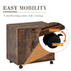 Office Filing Cabinet Mobile Under Desk File Storage Cupboard w/ Drawers Wheels