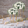 Artificial Rose Hydrangea Flowers Bouquet Leaves Balls Wedding Home Garden Decor