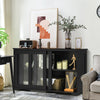 Kitchen Storage Sideboard Dining Buffet Server Cabinet Cupboard W/ Sliding Door