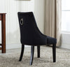 Tufted Velvet Fabric Studded Dining Chair Victoria Accent Side Chair