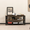 Industrial TV Stand TVs up to 50 Inch 3-Tier Entertainment Center Console Table