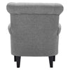 Wing Back Armchair Chesterfield Button Back Lounge Chair Scallop Shell Tub Sofa