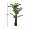 120cm Artificial Palm Tree Realistic Decorative Plant Indoor Outdoor Home Office