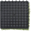 Artificial Grass Turf Interlocking Tile Squares,18 Tiles Pack Fake Lawn Decking