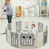 16 Panel Baby Playpen Foldable Toddler Play Yard Fence Safety Activity Center