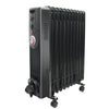 Oil Filled Radiator 6 7 9 11 Fin Electric Heater With Timer Thermostat Black UK