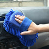 2x Car Auto Hand Wash Towel Microfiber Washing Gloves Coral Sponge Cleaning Tool