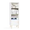 Modern Storage Cabinet Cupboard with 3 Shelves & 2 Doors Bookcase Display Unit