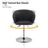 Faux Leather Salon Chair Bar Stool Hair Beauty Barber Chair Black Adjustable