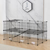 12/24/36 Panels Pet Cage Metal Playpen Dog Cat Rabbit Play Pen Wire Run Fence UK